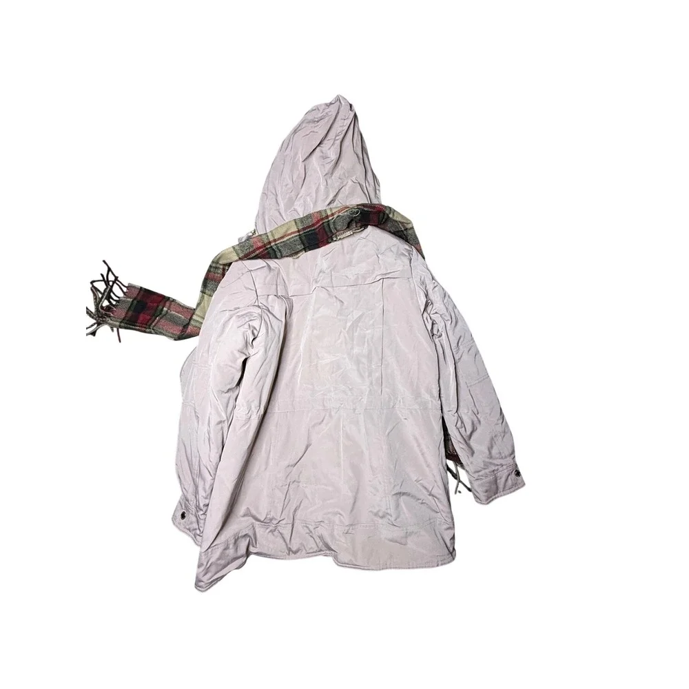 Gallery New York Women Pebble Hooded Jacket with Scarf 813675MJC Medium New‎